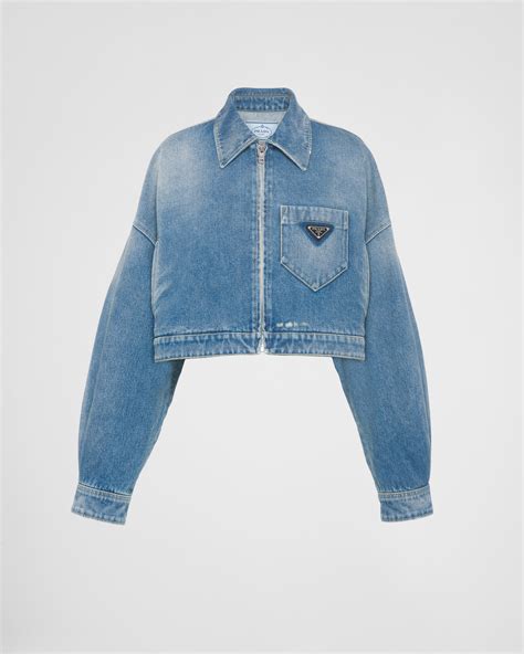 saks prada denim jacket.